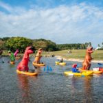 辻堂海浜公園にたくさんのティラノサウルスが出現!?2022年HONKIのハロウィンカヌー!!